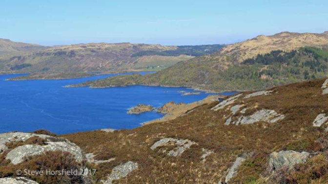 View over Loch Sunart to the north west